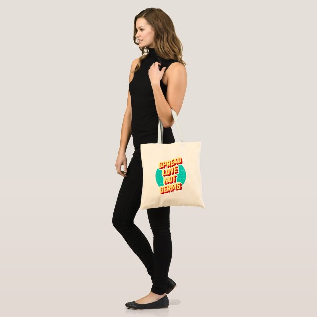 Spread-Liebe nicht Keime-Tasche Tragetasche (Vorderseite (Model))