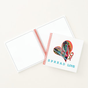 Spread Love Original ART Skizzenbuch Notizbuch
