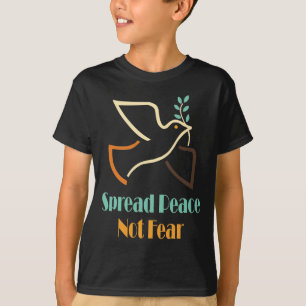 Spread Peace Not Fee Retro Dove Boys T - Shirt