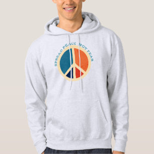 Spread Peace Not Fee Vintag Peace Symbol Hoodie