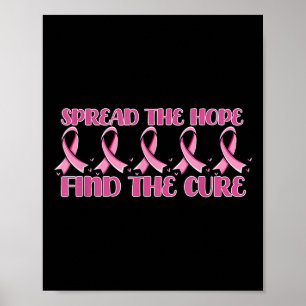 Spread the Hope Find heiure _ Brustkrebs Awarenes Poster
