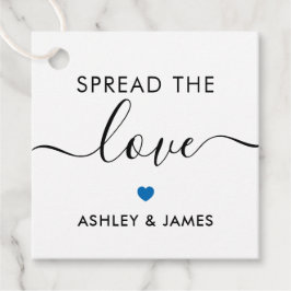 Spread the Liebe Tag, Wedding Gift Tag, Blue Geschenkanhänger