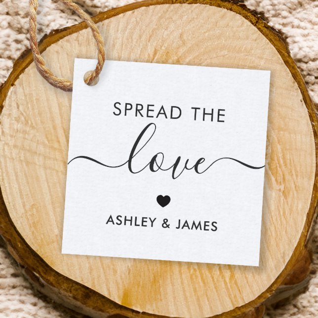 Spread the Liebe Tag, Wedding Gift Tag, Kraft Geschenkanhänger (Von Creator hochgeladen)