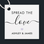Spread the Liebe Tag, Wedding Gift Tag, Lavender Geschenkanhänger<br><div class="desc">Das sind die perfekten kleinen Geschenkanhänger. Sie können sowohl den Vor- als auch den Rücktext anpassen,  als auch die Farben ändern.</div>
