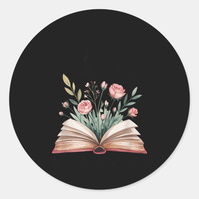Spread Those Pages Like A Good Girl Bookworm Book  Runder Aufkleber (Vorderseite)