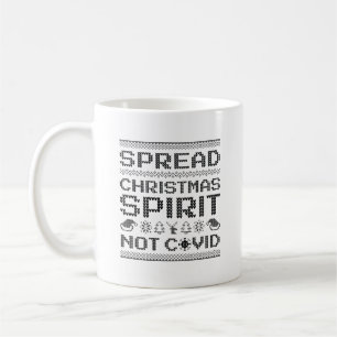 Spread Weihnachtsgeist nicht bedeckt Kaffeetasse
