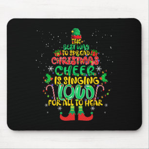 Spread Weihnachtsjubiläum singt laut Weihnachten E Mousepad