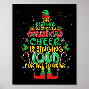 Spread Weihnachtsjubiläum singt laut Weihnachten E Poster