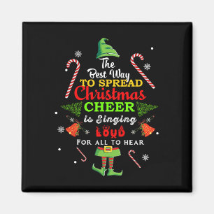 Spread Weihnachtsmann singt laut Xmas Elf Pa Magnet