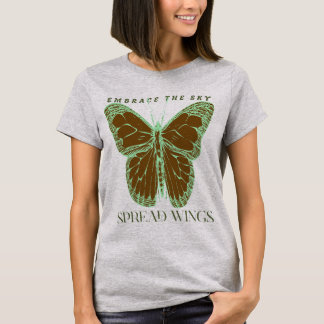 Spread Wings Embraise the Sky T - Shirt - Hochlauf