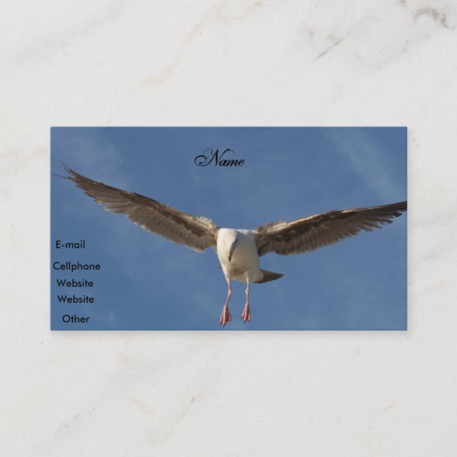 Spread your wings_Pofile Card Visitenkarte (Vorderseite)