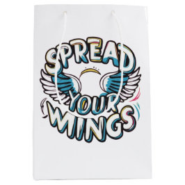 "Spread your Wings - Wrapping Paper Design" Mittlere Geschenktüte