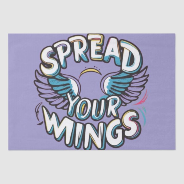 "Spread your Wings - Wrapping Paper Design" Seidenpapier (Vorderseite)