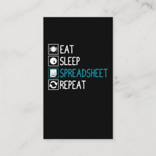 Spreadsheet Accountant Tax Auditor Bookkeeping Visitenkarte