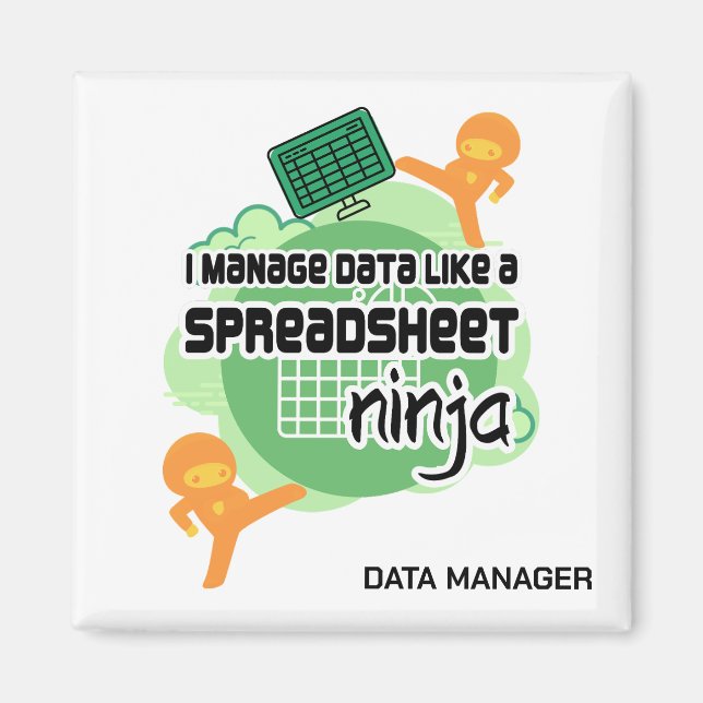 SPREADSHEET NINJA MAGNET (Vorne)
