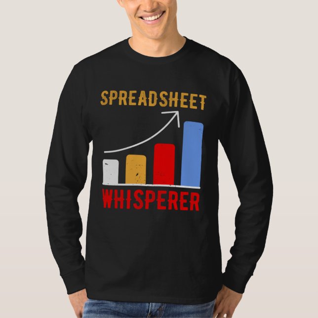 Spreadsheet Whisperer Actuaries Data Science Stats T-Shirt (Vorderseite)
