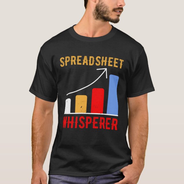 Spreadsheet Whisperer Actuaries Data Science Stats T-Shirt (Vorderseite)