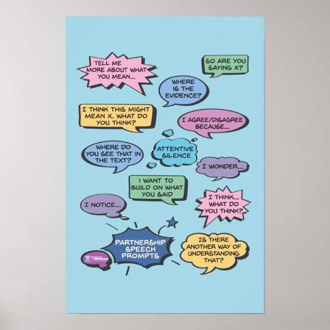 Sprechblase 12 x 18 poster (Vorne)