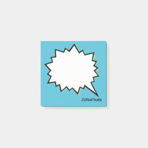 Sprechblase Comic personalisiert benutzerdefiniert Post-it Klebezettel