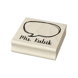 Sprechblase Custom Teacher Briefmarke Gummistempel