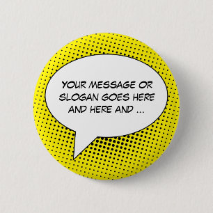 Sprechblase der Meldungsvorlage Button