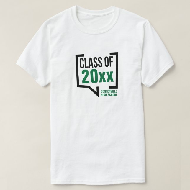 Sprechblase "Grüne Klasse" T-Shirt (Design vorne)