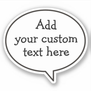 Sprechblasen-Aufkleber Aufkleber