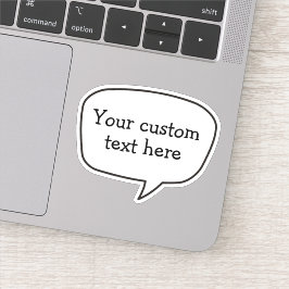 Sprechblasen-Aufkleber Aufkleber