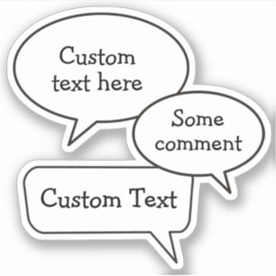 Sprechblasen-Aufkleber Aufkleber