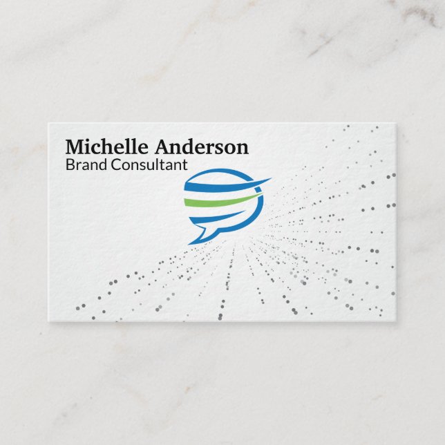 Sprechblasen-Logo | Corp Visitenkarte (Vorderseite)
