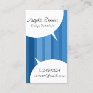 Sprechblasen Pastell Business Card Visitenkarte