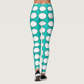 Sprechblasen Wählen Sie Hintergrundfarbe Leggings