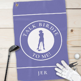 Sprechen Birdie To Me Funny Golf Silhouette Periwi Golfhandtuch