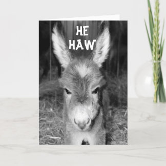 SPRECHEN, DONKEY HEW HASS GLÜCKLICH BIRTHDAY WISHE KARTE