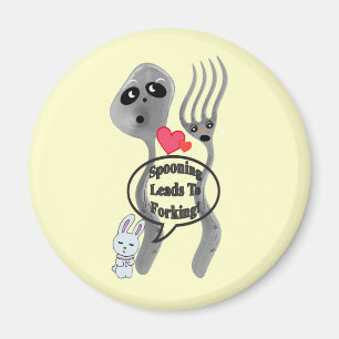 Sprechen führt zum Forschen Magnet