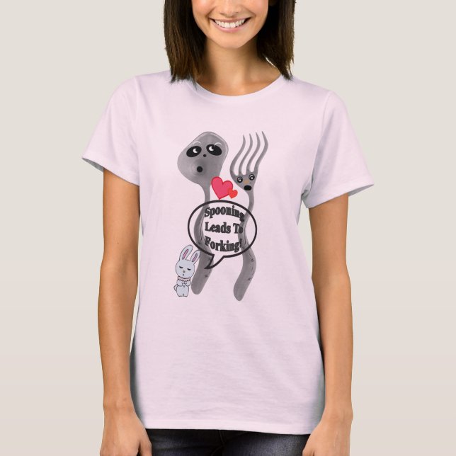 Sprechen führt zum Forschen T-Shirt (Vorderseite)