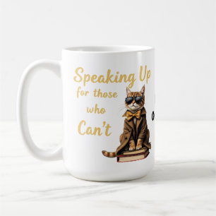 Sprechen für diejenigen, die niedliche Katzen nich Kaffeetasse
