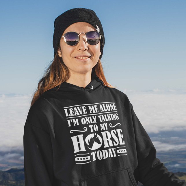 Sprechen mit meinem Pferd Hoodie (horse women's hoodie)