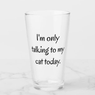 Sprechen mit meiner Katze Glas