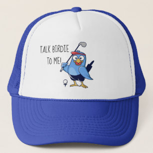 Sprechen Sie Birdie mit mir Golfing Truckerkappe