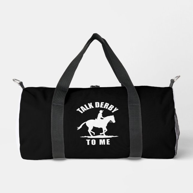 Sprechen Sie Derby mit mir - Pferderennen Duffle Bag (Vorderseite)