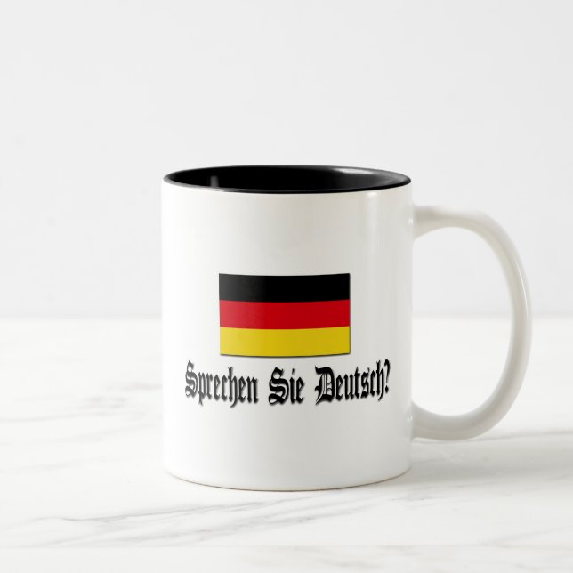Sprechen Sie Deutsch? Zweifarbige Tasse (Rechts)