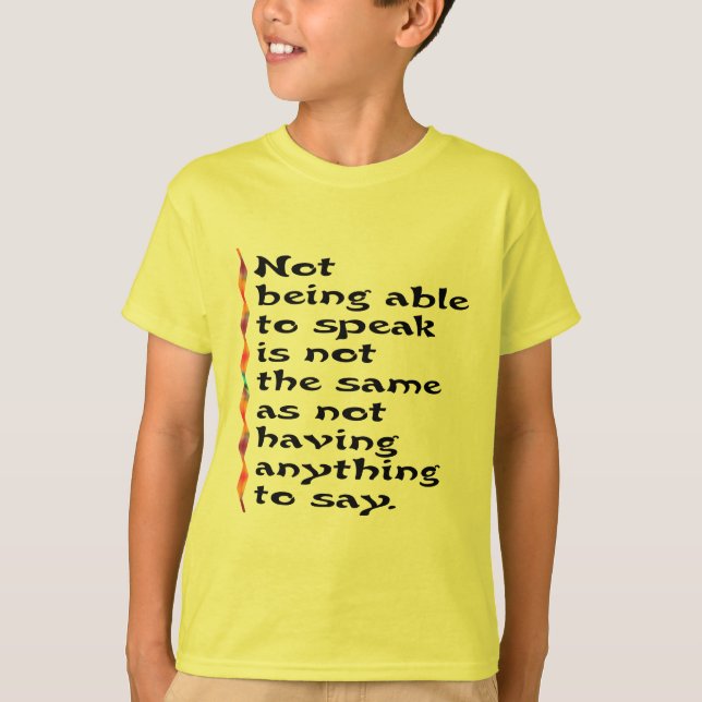 Sprechen Sie die Shirts der Kinder (Vorderseite)