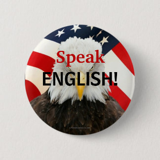 Sprechen Sie englischen Adler-Button-Knopf Button
