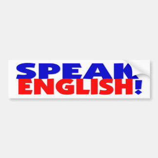 Sprechen Sie englischen Autoaufkleber
