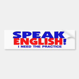 Sprechen Sie englischen Spaß-Autoaufkleber Autoaufkleber