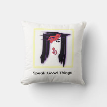Sprechen Sie gute Dinge Gesicht Design