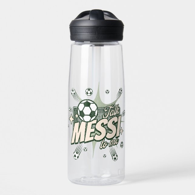 Sprechen Sie Messi mit Me Soccer Fans Trinkflasche (Vorne)