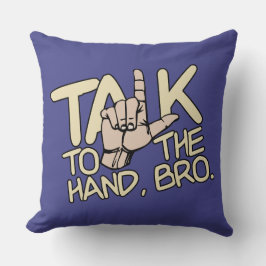 Sprechen Sie mit dem handgefertigten Kopfkissen Kissen