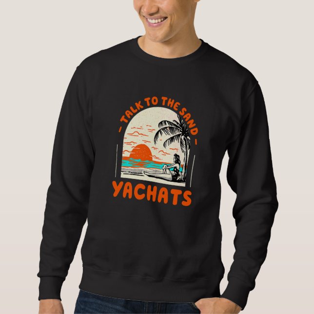 Sprechen Sie mit dem Sand Yachats Beach Oregon Oce Sweatshirt (Vorderseite)